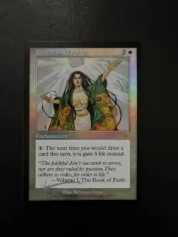 MTG- Words of Worship x1 - Onslaught FOIL - Image 1