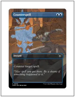 1x Counterspell, Borderless Art, Magic the Gathering MTG NM - Image 1