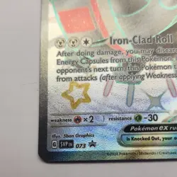 Pokemon Iron Treads ex SVP EN 073 Black Star Promo Full Art Holo 220 HP - Image 3