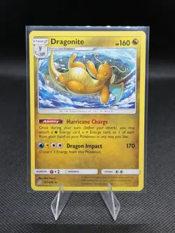 Pokemon TCG Unified Minds Dragonite #151/236 Regular Rare LP+/NM Condition - Image 1