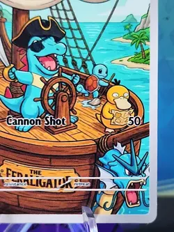 FAN ART CAPTN' TOTODILE near mint Not Offical Tcg Or Pokemon Product - Image 4