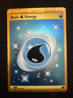 Water Energy 279/193 Pokemon TCG Paldea Evolved Gold Hyper Rare - Image 1
