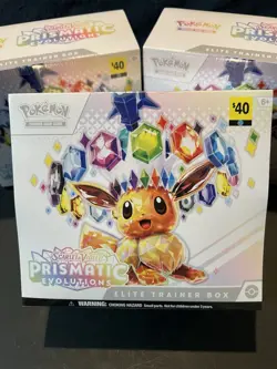 Pokemon Scarlet & Violet Prismatic Evolutions Elite Trainer Box Promo Eevee - Image 1