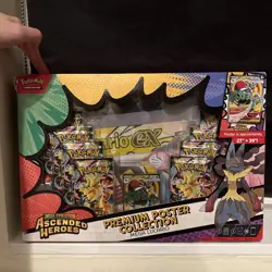 Pokemon TCG Ascended Heroes Mega Lucario Premium Poster Collection New & Sealed - Image 1
