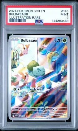 2024 POKEMON SCR EN-STELLAR CROWN #143 BULBASAUR ILLUSTRATION RARE - Image 1