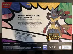 Pokemon TCG Ascended Heroes Premium Poster Collection Mega Lucario | BRAND NEW - Image 2