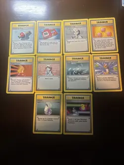 Base Set Pokemon Trainer Lot 86/102 Through 95/102 - Image 1
