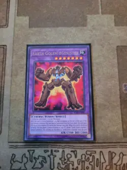 YUGIOH EARTH GOLEM @IGNISTER IGAS-EN041 RARE UNLIMITED ED NM - Image 1