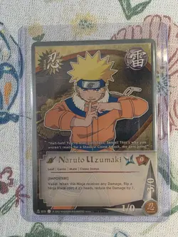 Naruto CCG Naruto Uzumaki 1st Edition Super Rare Ninja Card 019 English 2002 - Image 1