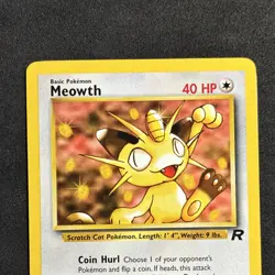 Meowth 62/82 Team Rocket Unlimited Common 2000 Wizards Pokemon TCG Card English - Image 2