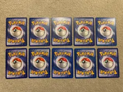 Base Set WOTC Vintage Pokemon Card Bundle Job Lot Exc X 10 - Image 2