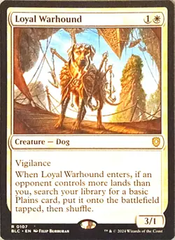 Loyal Warhound #107 Magic Bloomburrow Commander - Image 1