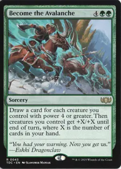 Become the Avalanche Commander: Tarkir: Dragonstorm Non-Foil Near Mint or Better - Image 1