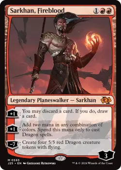 MTG Sarkhan, Fireblood - 593 / English / Near Mint - Image 1
