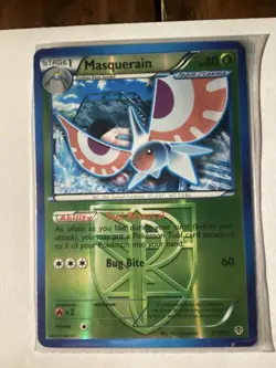 Masquerain Team Plasma Rare Plasma Blast 2/101 Pokemon Trading Card TCG - Image 1
