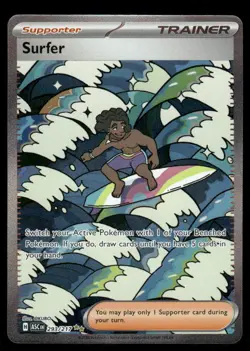 Pokemon Cards Surfer 293/217 Ascended Heroes Special Illustration Rare NM - Image 1