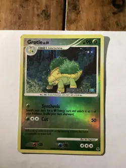 Pokemon TCG Grotle Diamond & Pearl Stamped 49/130 Reverse Holo LP - Image 1