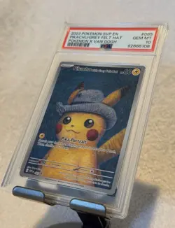 2023 POKEMON SVP EN-SV BLACK STAR PROMO #085 PIKACHU WITH GREY FELT HAT PSA 10!! - Image 5