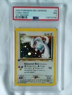2000 POKEMON NEO GENESIS 1ST EDITION #9 LUGIA-HOLO PSA 7 - Image 1