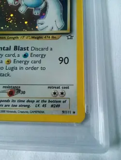 2000 POKEMON NEO GENESIS 1ST EDITION #9 LUGIA-HOLO PSA 7 - Image 2