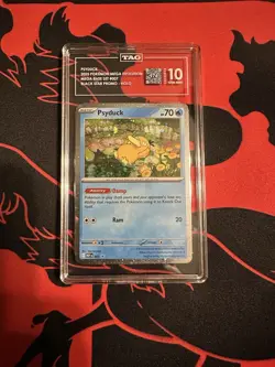 POKEMON - #007 PSYDUCK - MEGA EVOLUTION Promo -TAG 10 Score 974! Top 3! Swirl - Image 5
