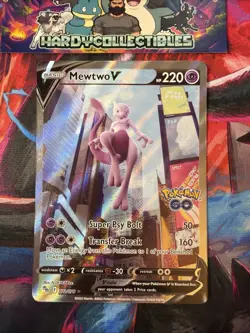 Pokemon TCG Mewtwo v (Full Art) Pokemon Go 072/078 Holo Ultra Rare Pack Fresh NM - Image 1