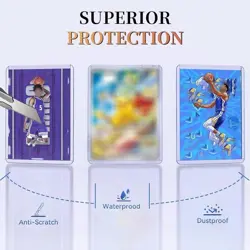 Trading Card Sleeves Hard & Soft Protection Card Holders MTG PKM YuGiOh New - Image 5