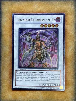 Yugioh Legendary Six Samurai - Shi En STOR-EN041 Ultimate Rare 1st Ed NM - Image 1