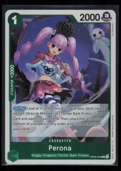 Perona OP09-034 One Piece Emperors in the New World Rare Near Mint - Image 1