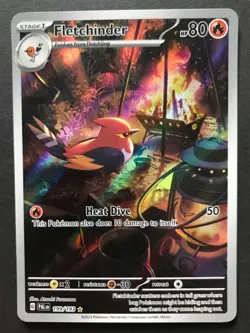 Fletchinder 199/193 Paldea Evolved ILLUSTRATION RARE HOLO Pokemon Card Near Mint - Image 1