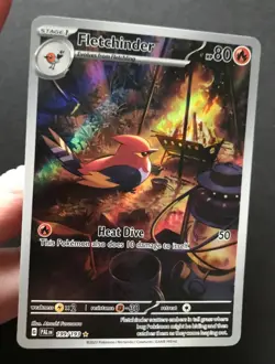 Fletchinder 199/193 Paldea Evolved ILLUSTRATION RARE HOLO Pokemon Card Near Mint - Image 3