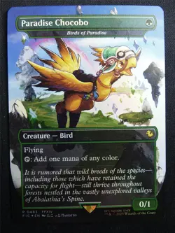 Paradise Chocobo/Birds of Paradise Borderless Foil - FIC - Mtg Card #3FJ - Image 1