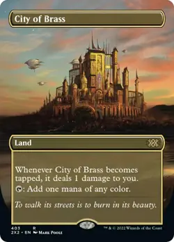 MTG Foil - City of Brass (Borderless) - 403 / NM / English - Image 1