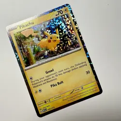 Pokemon Pikachu TCG Holo Card 006/015 McDonald's 2023 - Image 1