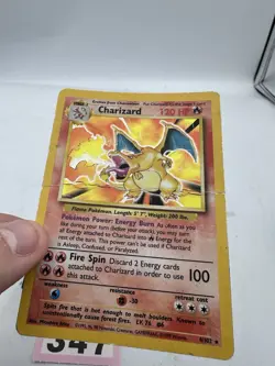 Pokemon TCG Charizard 4/102 Base Set Unlimited Vintage Holo HP - Image 4