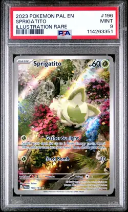 2023 Pokemon Scarlet Violet Paldea Evolved Illus Rare Sprigatito PSA 9 - Image 1