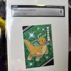 2022 ENSKY POKEMON CLIMAX! TOURNAMENT BATTLE BROMIDE GUM Dragonite CGC9 - Image 3