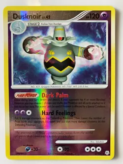 Pokemon Diamond & Pearl Dusknoir 2/130 Reverse Holo LP - Image 1