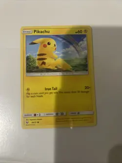 2017 POKEMON SUN & MOON SHINING LEGENDS 28 PIKACHU - Image 1
