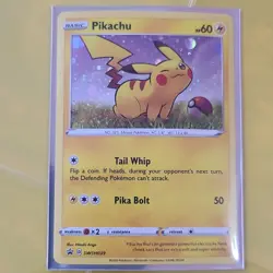 Pokemon Pikachu Promo Holo 60 HP SWSH039 Basic Hitoshi Ariga SWSH Set - Image 1