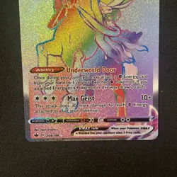 Pokemon TCG Shadow Rider Calyrex VMAX 204/198 Chilling Reign Secret Rare Rainbow - Image 3