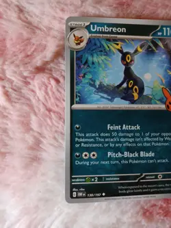 Pokemon Umbreon #130/197 Halloween Trick Or Trade 2024 Pumpkin Stamp - Image 2