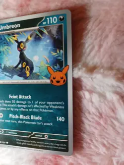Pokemon Umbreon #130/197 Halloween Trick Or Trade 2024 Pumpkin Stamp - Image 3