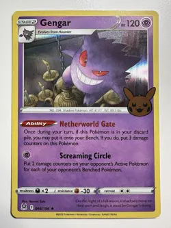 POKEMON GENGAR 066/196 HOLO RARE TRICK OR TRADE HALLOWEEN MP - Image 1
