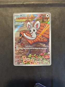 Pokemon TCG Minccino 152/086 Black Bolt illustration rare - NM - Image 1
