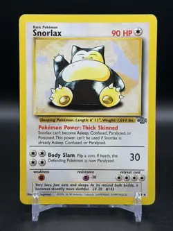 Snorlax 27/64 Jungle Non Holo Unlimited Pokemon WOTC NM- - Image 1