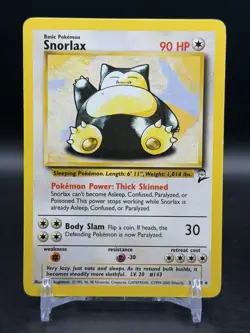 Snorlax 27/64 Jungle Non Holo Unlimited Pokemon WOTC NM- - Image 3