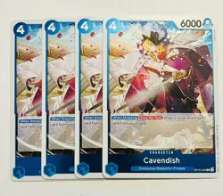 📈ONE PIECE TCG: Cavendish OP10-045 Rare Royal Blood (X-4) playset - Image 1