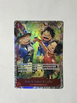 Ace & Sabo & Luffy OP13-007 Carrying On His Will One Piece TCG - Image 1