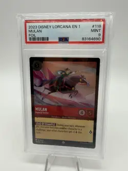 2023 Disney Lorcana En 1-The First Chapter #118 Mulan Foil PSA 9 - Image 1